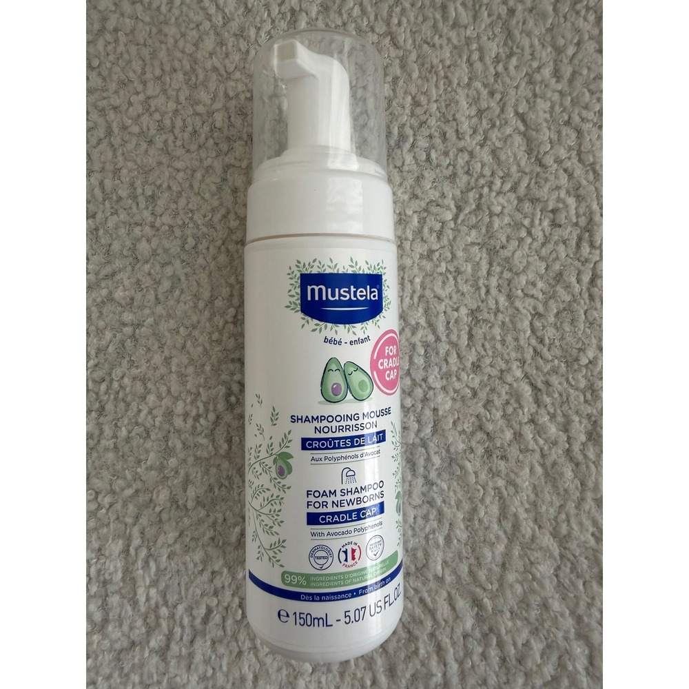 Mustela Foam Shampoo Baby 5.07oz Cradle Cap Newborn Treatment New